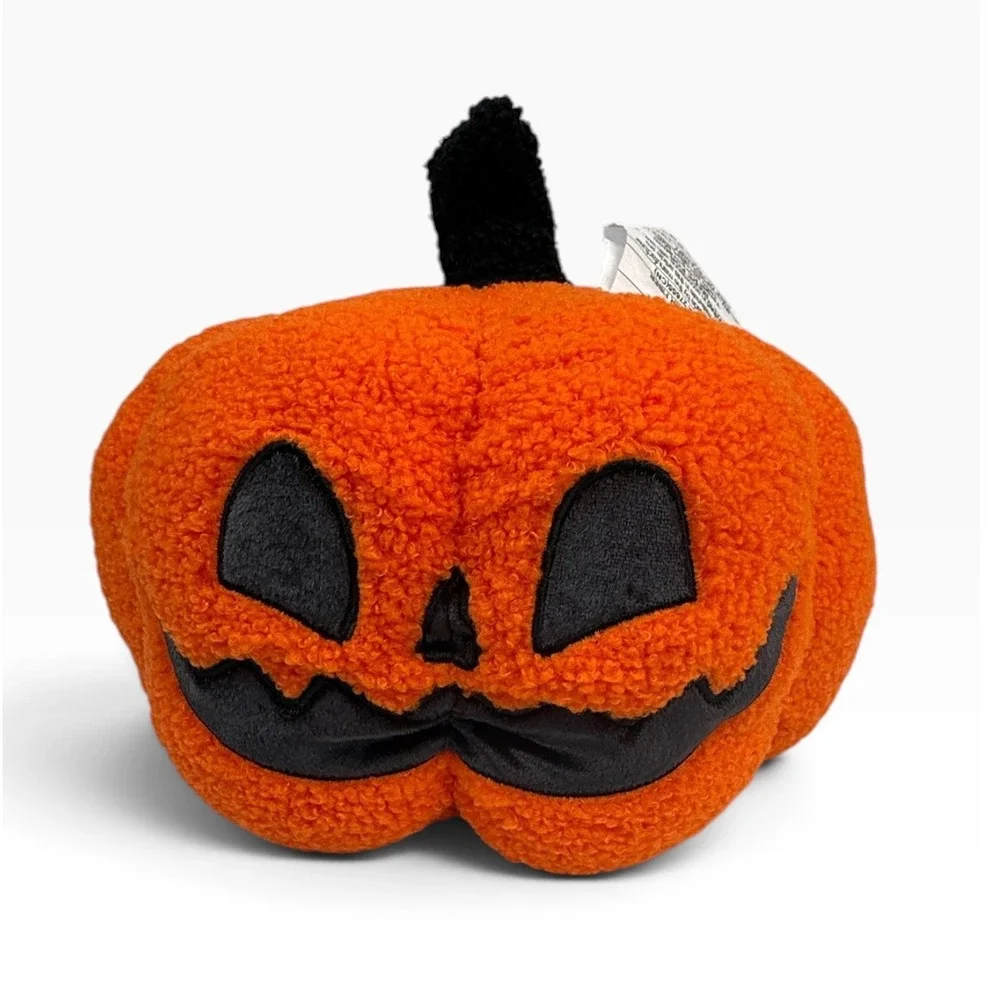 Target Hyde and Eek Toss Pillow 10x12.5 Orange Jack-O-Lantern Sherpa Plush 2025